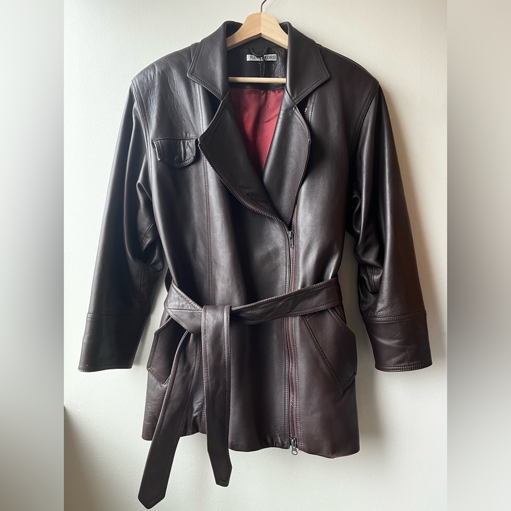Vintage Designer Nancy Lord Leather Jacket